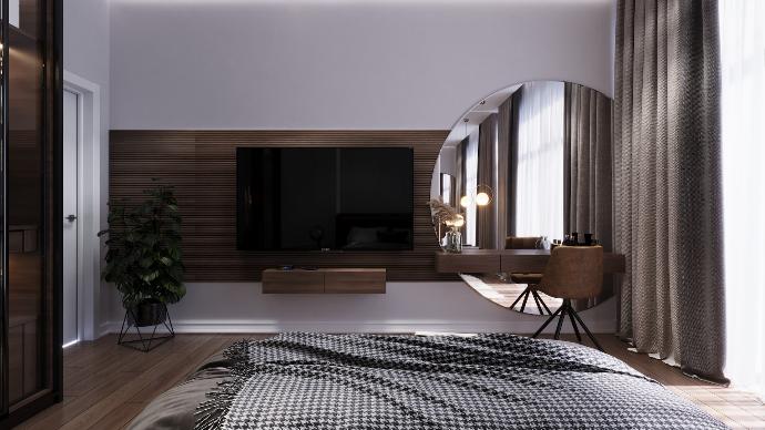 Glossy Wall TV Unit Glossy Wall TV Unit